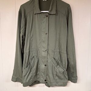 Olive Green Women's Jacket, Abercrombie & Fitch, Sz Med